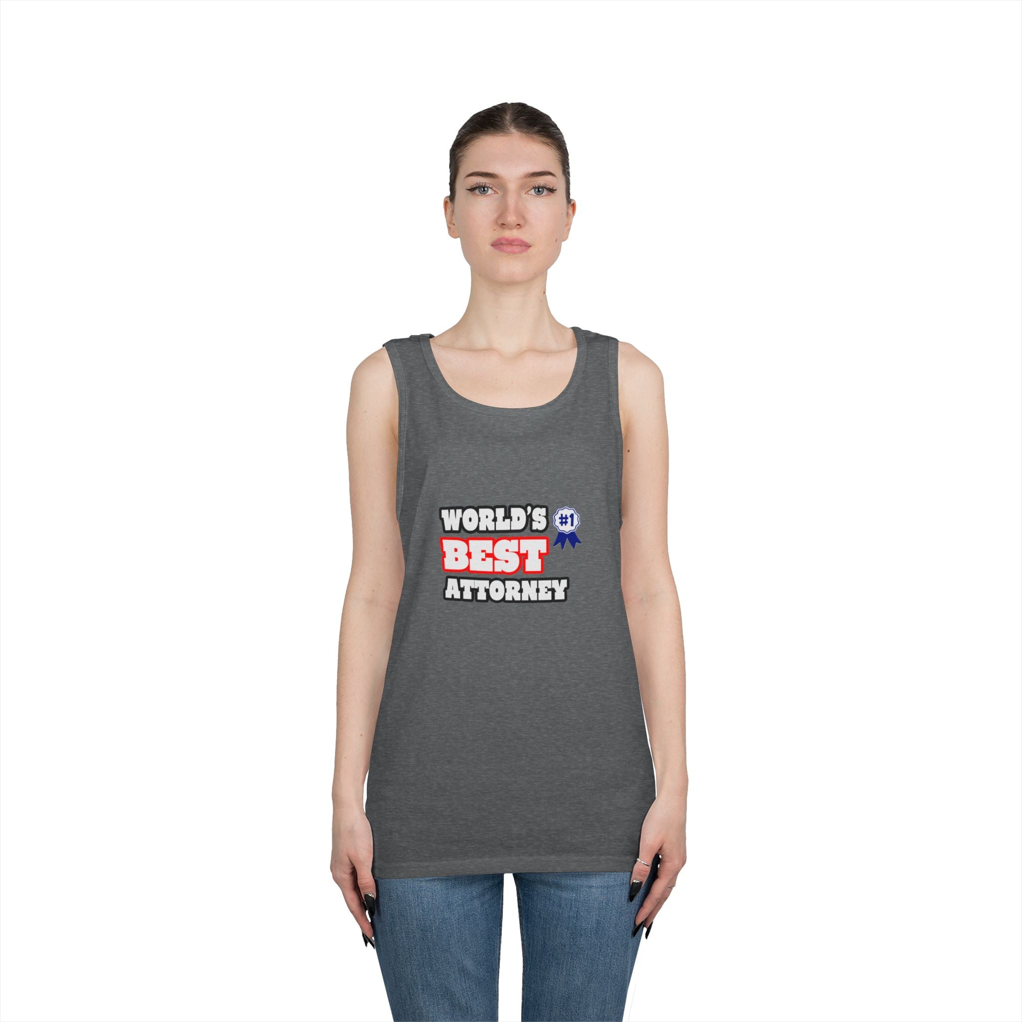 World's Best Attorney - Unisex Heavy Cotton Tank Top