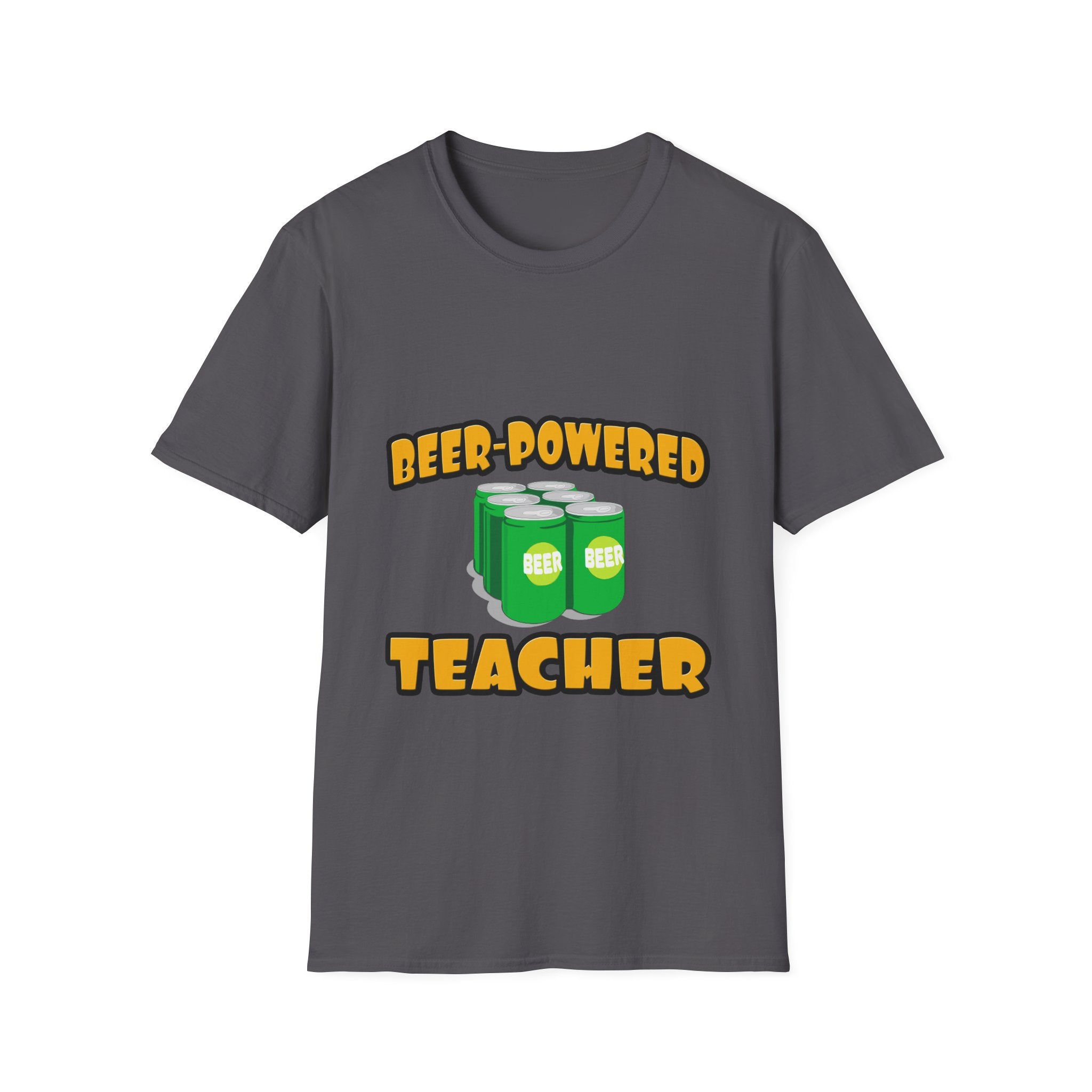 Beer Powered Teacher - Unisex Softstyle T-Shirt