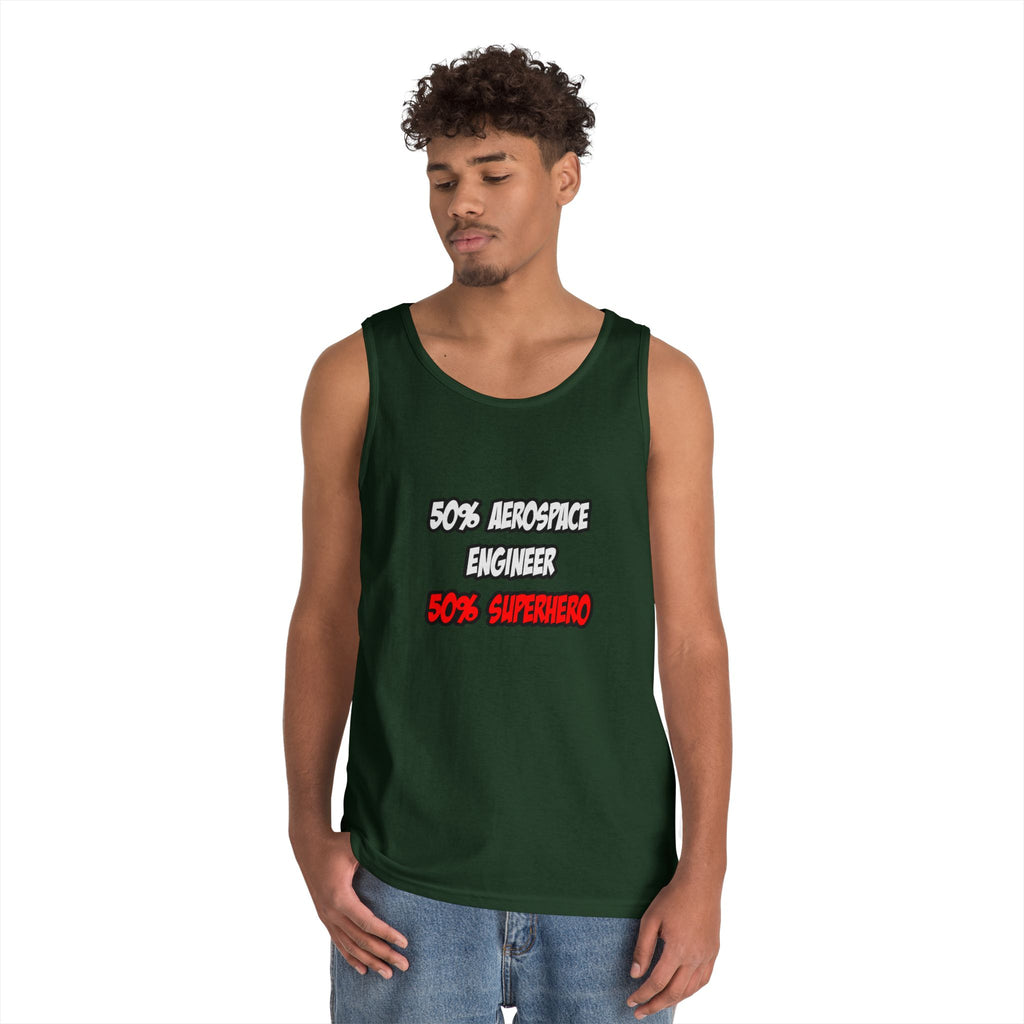 Half Aerospace Engineer...Half Superhero - Unisex Heavy Cotton Tank Top