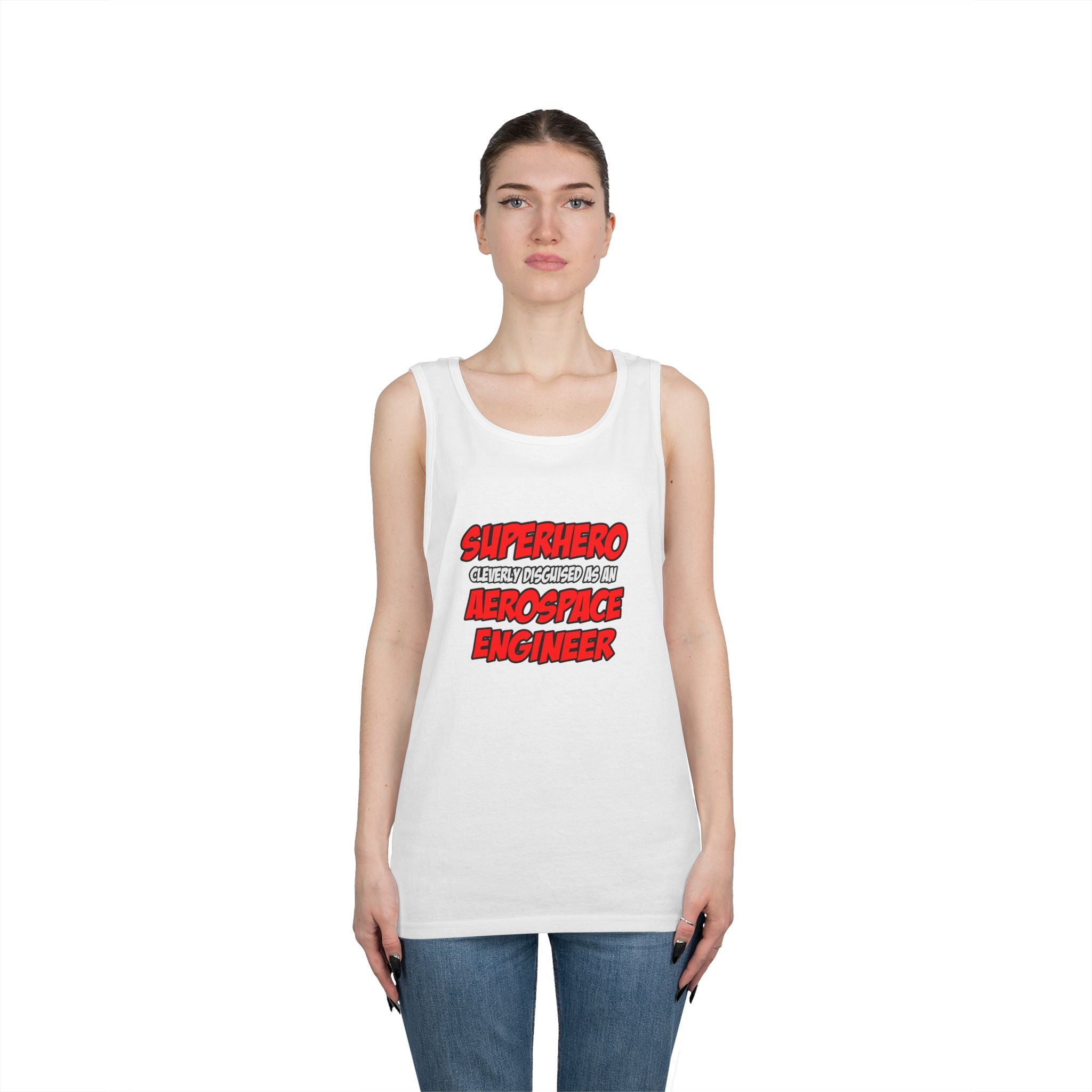 Superhero...Aerospace Engineer - Unisex Heavy Cotton Tank Top