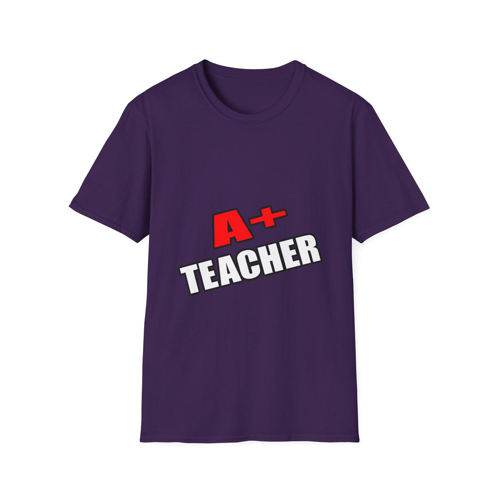 a plus teacher - Unisex Softstyle T-Shirt