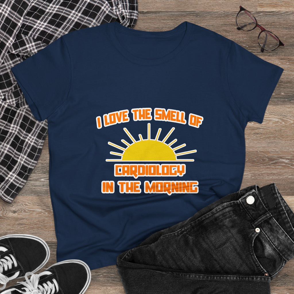 Smell of Cardiology in the Morning - Women's Midweight Cotton Tee