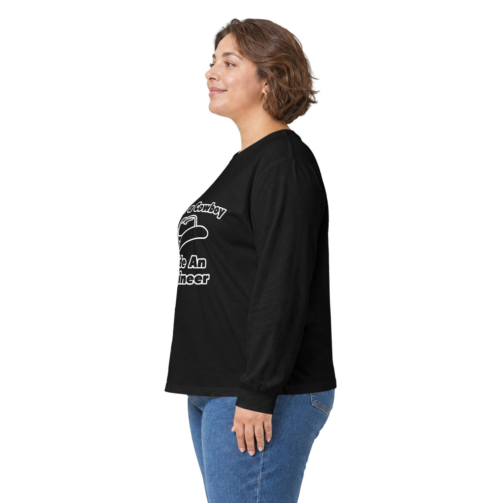 Save a Cowboy .. Ride an Engineer - Unisex Ultra Cotton Long Sleeve Tee