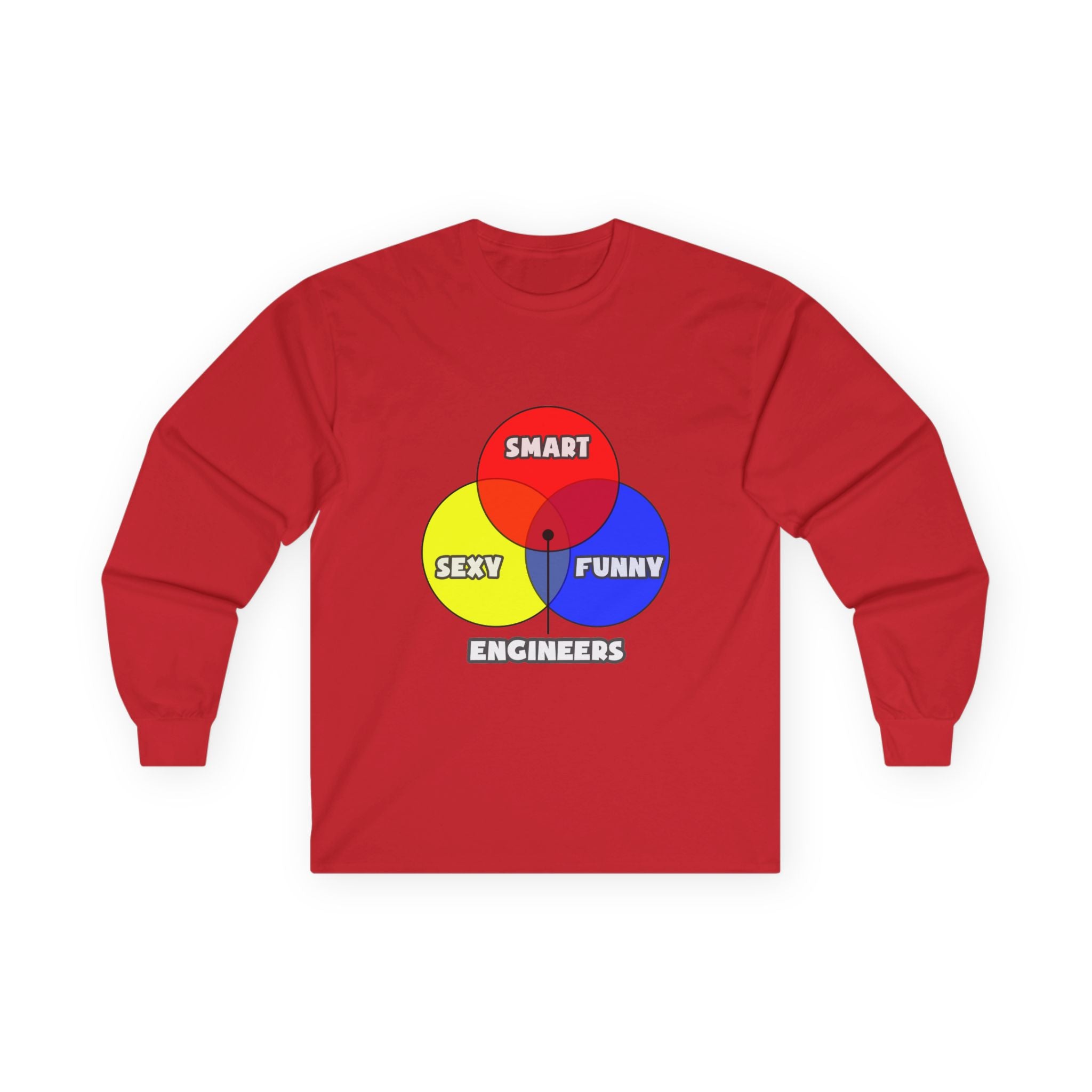 Venn Diagram .. Engineers - Unisex Ultra Cotton Long Sleeve Tee