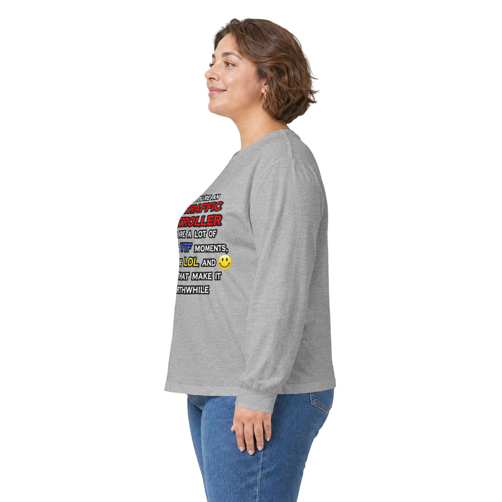 Funny Air Traffic Controller ... OMG WTF LOL - Unisex Ultra Cotton Long Sleeve Tee