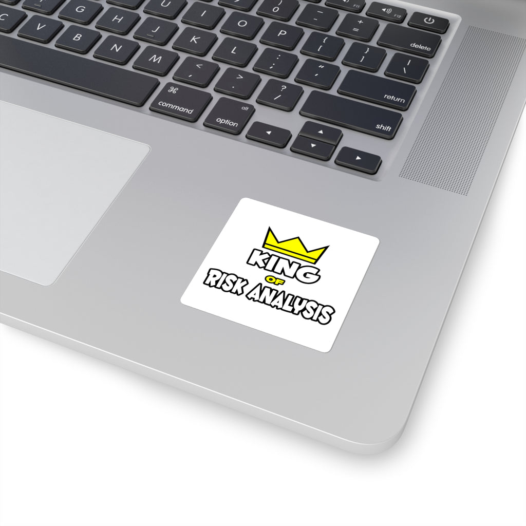 King of Risk Analysis - Square Stickers