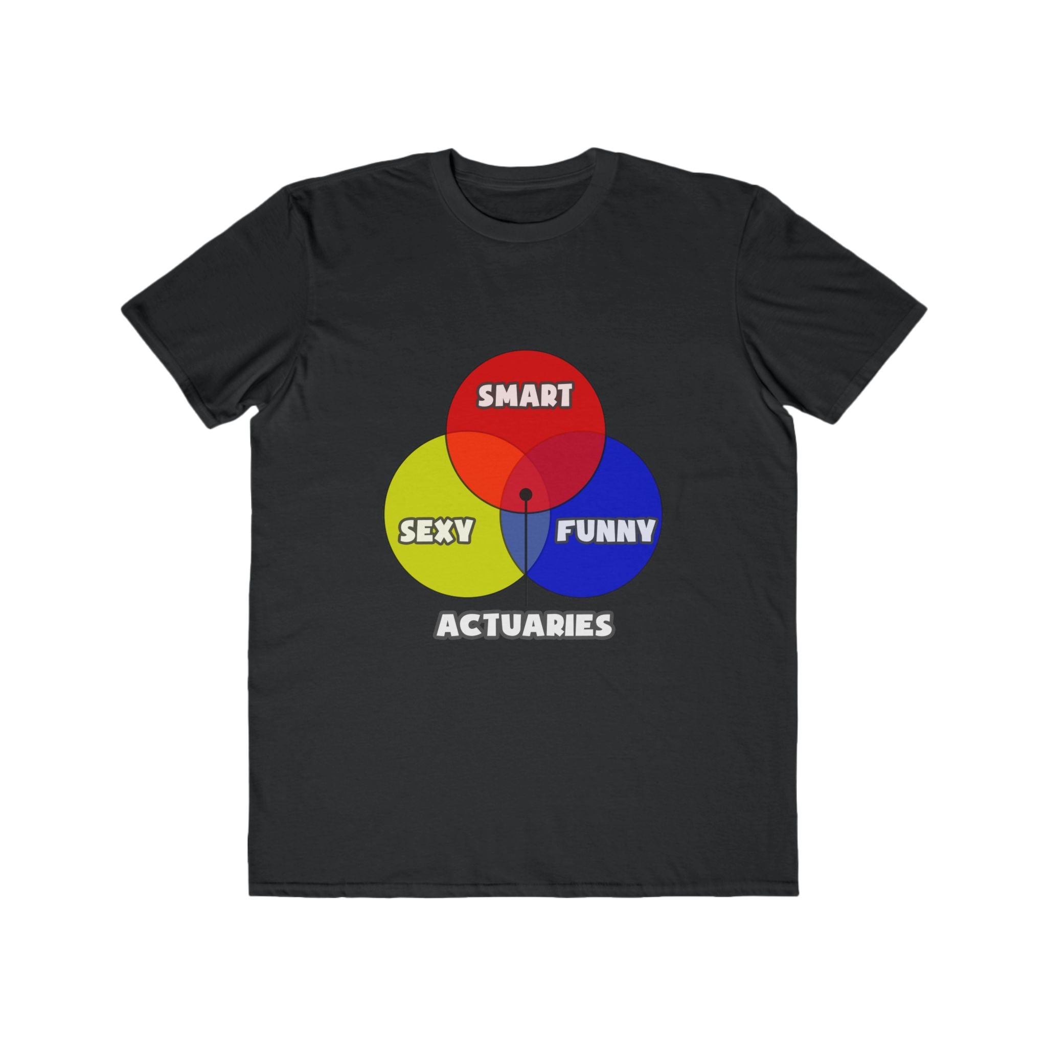 Venn Diagram .. Actuaries - Men's Lightweight Fashion Tee