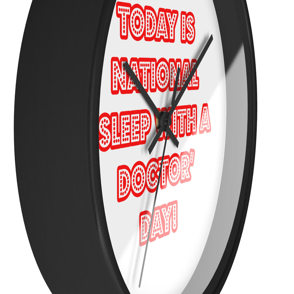 National 'Sleep With a Doctor' Day - Wall Clock