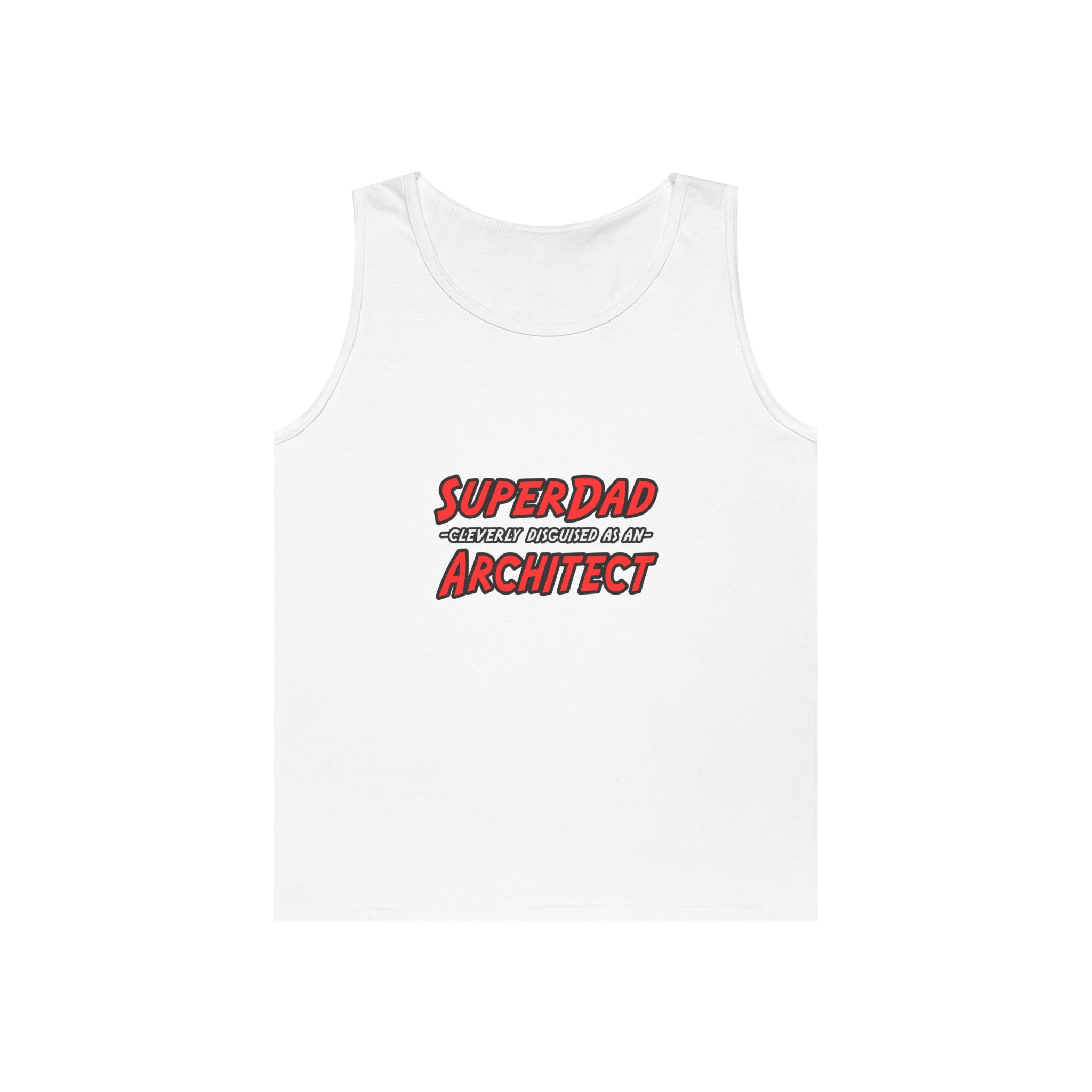 SuperDad...Architect - Unisex Heavy Cotton Tank Top