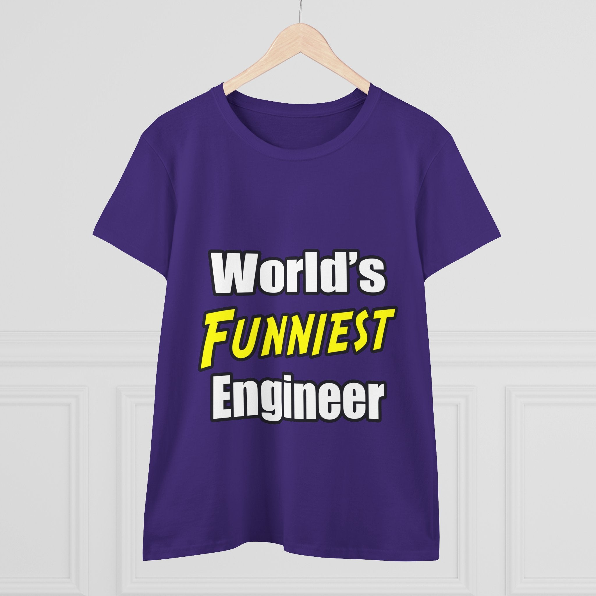 World's Funniest Engineer - Women's Midweight Cotton Tee