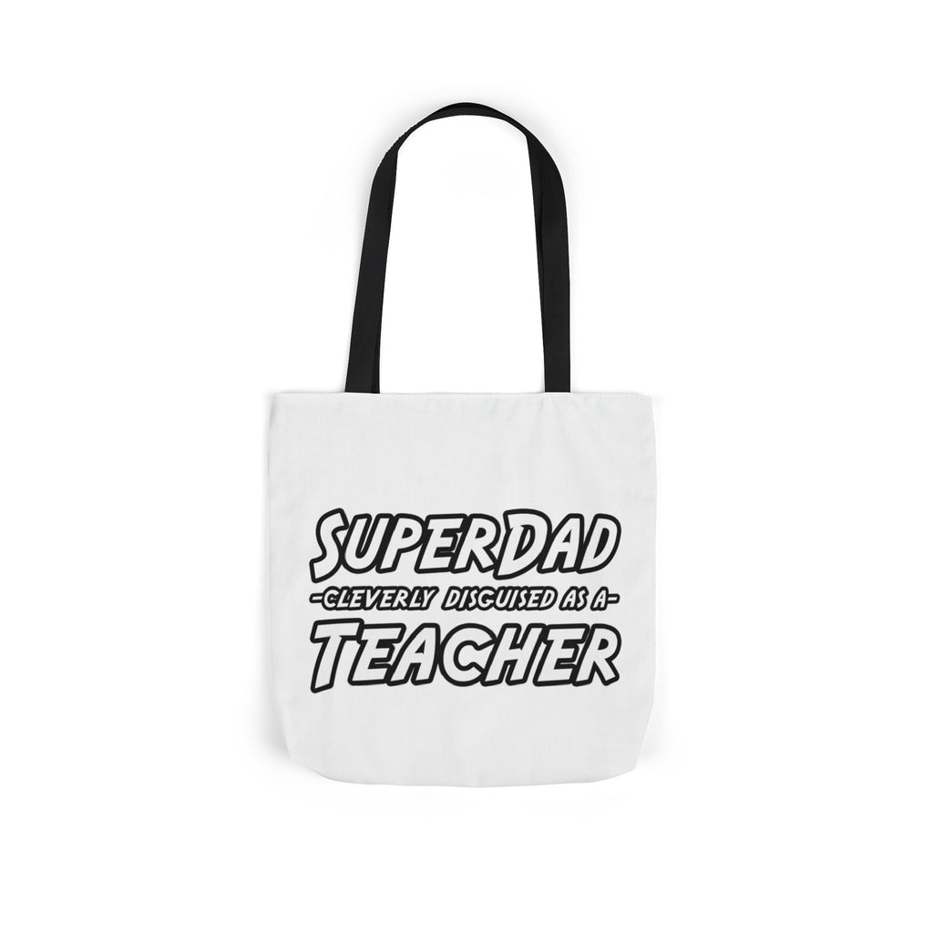 superdad dark teacher - Canvas Tote Bag, 5-Color Straps