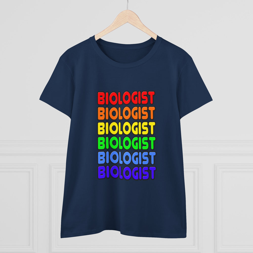Rainbow Biologist - Women's Midweight Cotton Tee