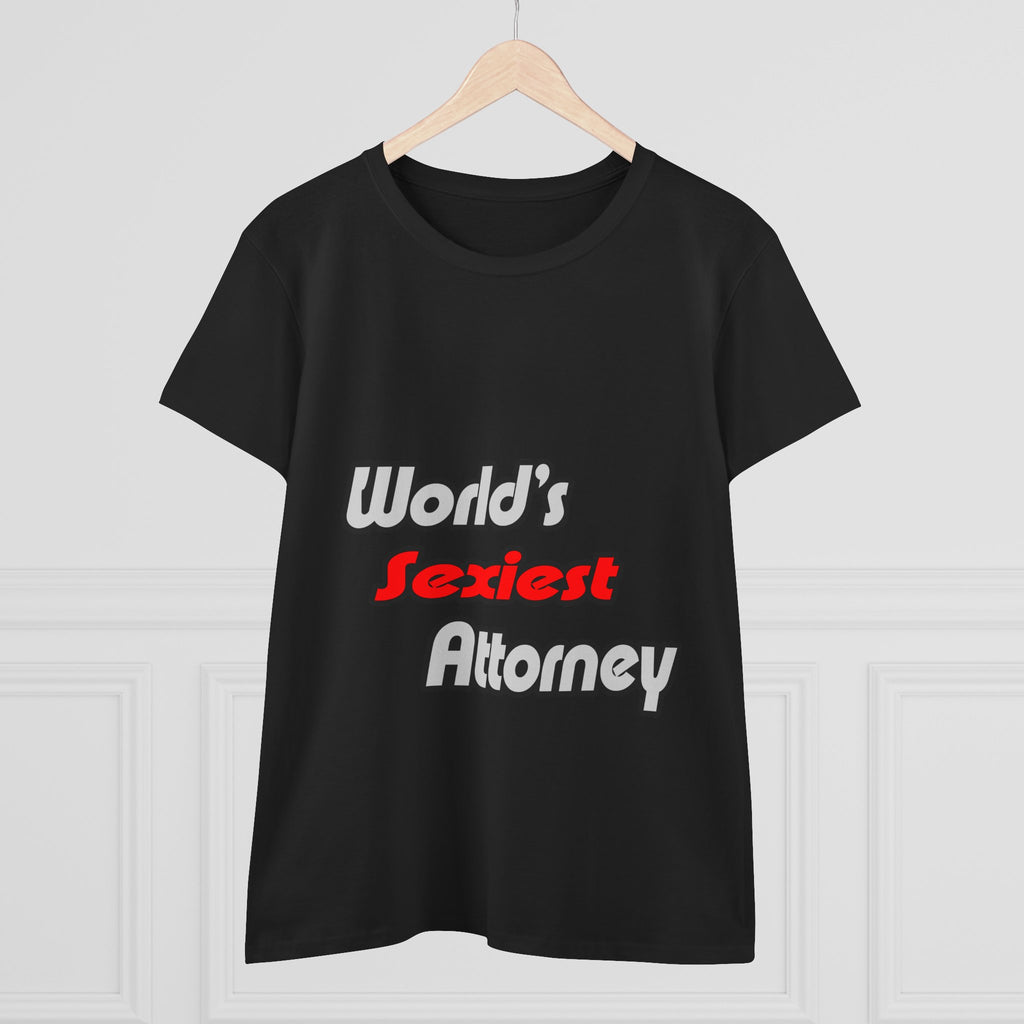 World's Sexiest Attorney - Women's Midweight Cotton Tee