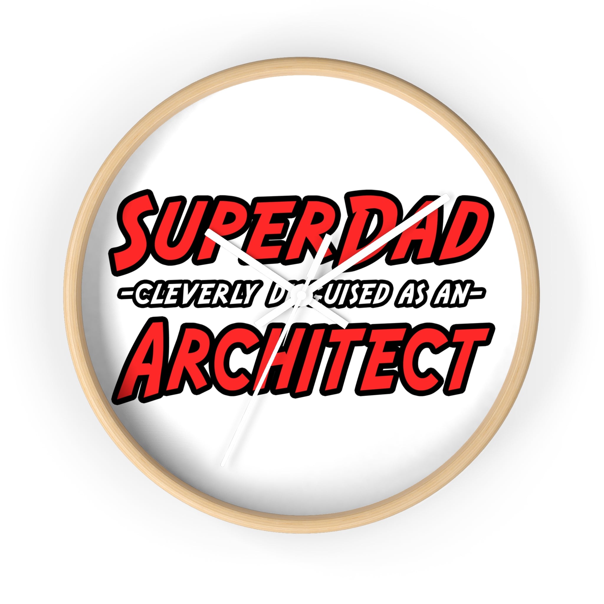 SuperDad...Architect - Wall Clock