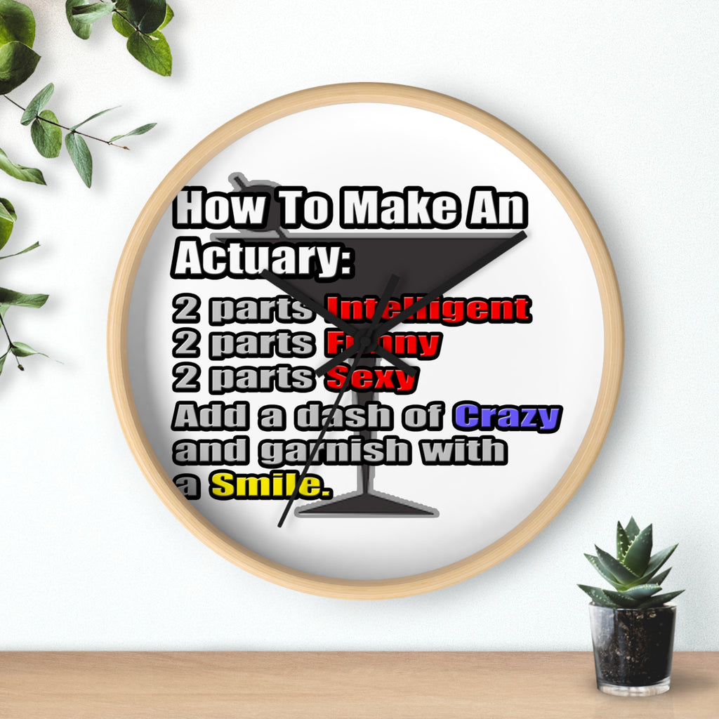 How To Make an Actuary - Wall Clock