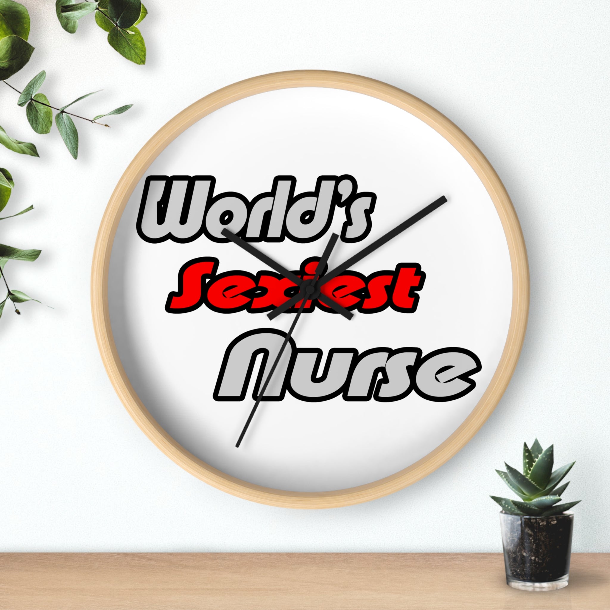 World's Sexiest Nurse - Wall Clock