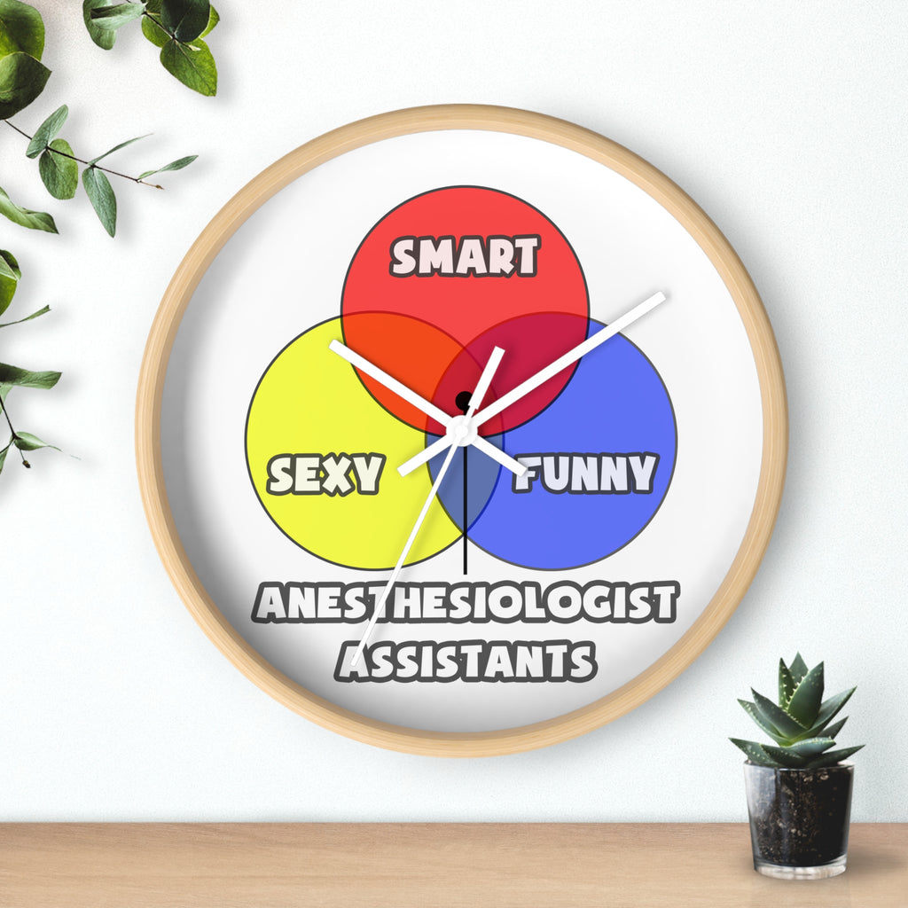 Venn Diagram .. Anesthesiologist Assistants - Wall Clock