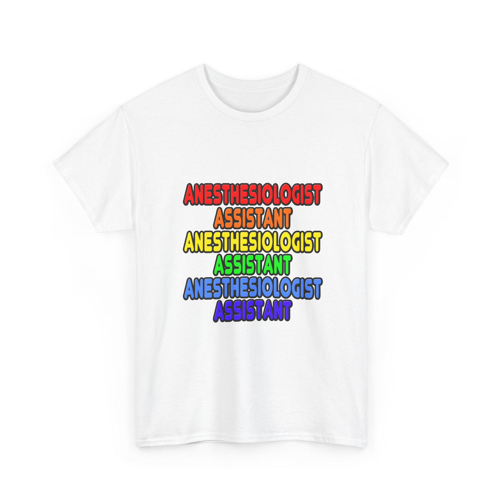 Rainbow Anesthesiologist Assistant - Unisex Heavy Cotton Tee