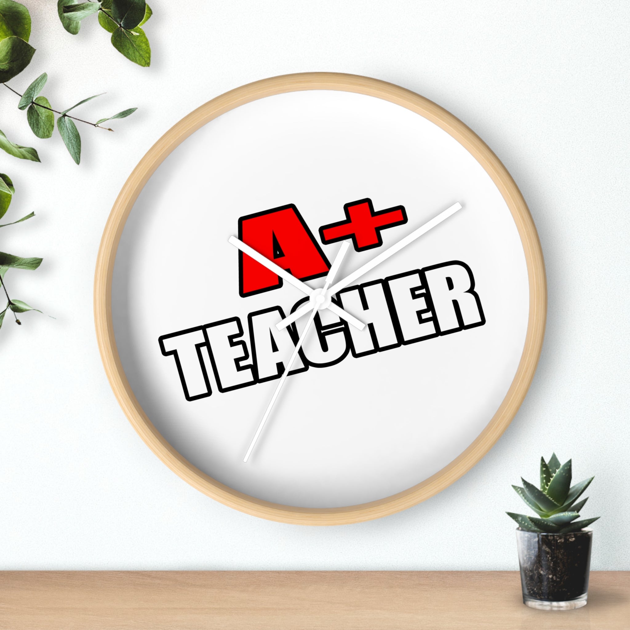 a plus teacher - Wall Clock