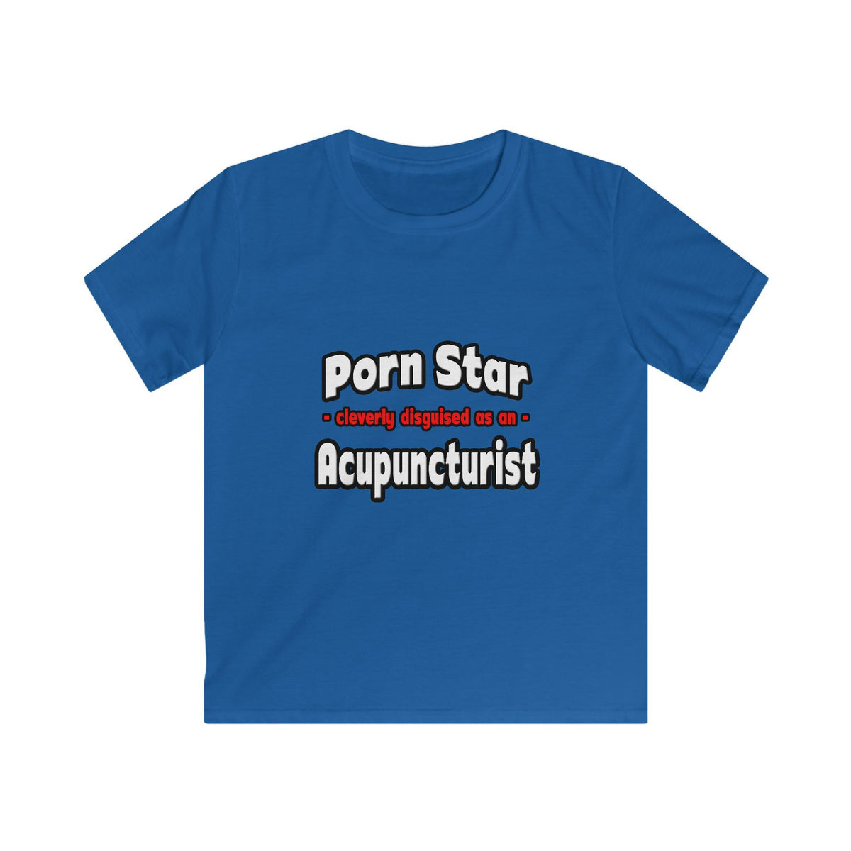 Porn Star .. Acupuncturist - Kids Softstyle Tee