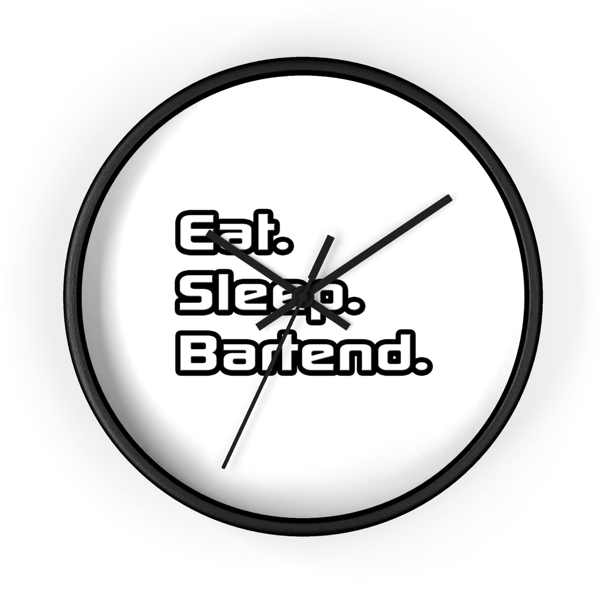 Eat. Sleep. Bartend - Wall Clock