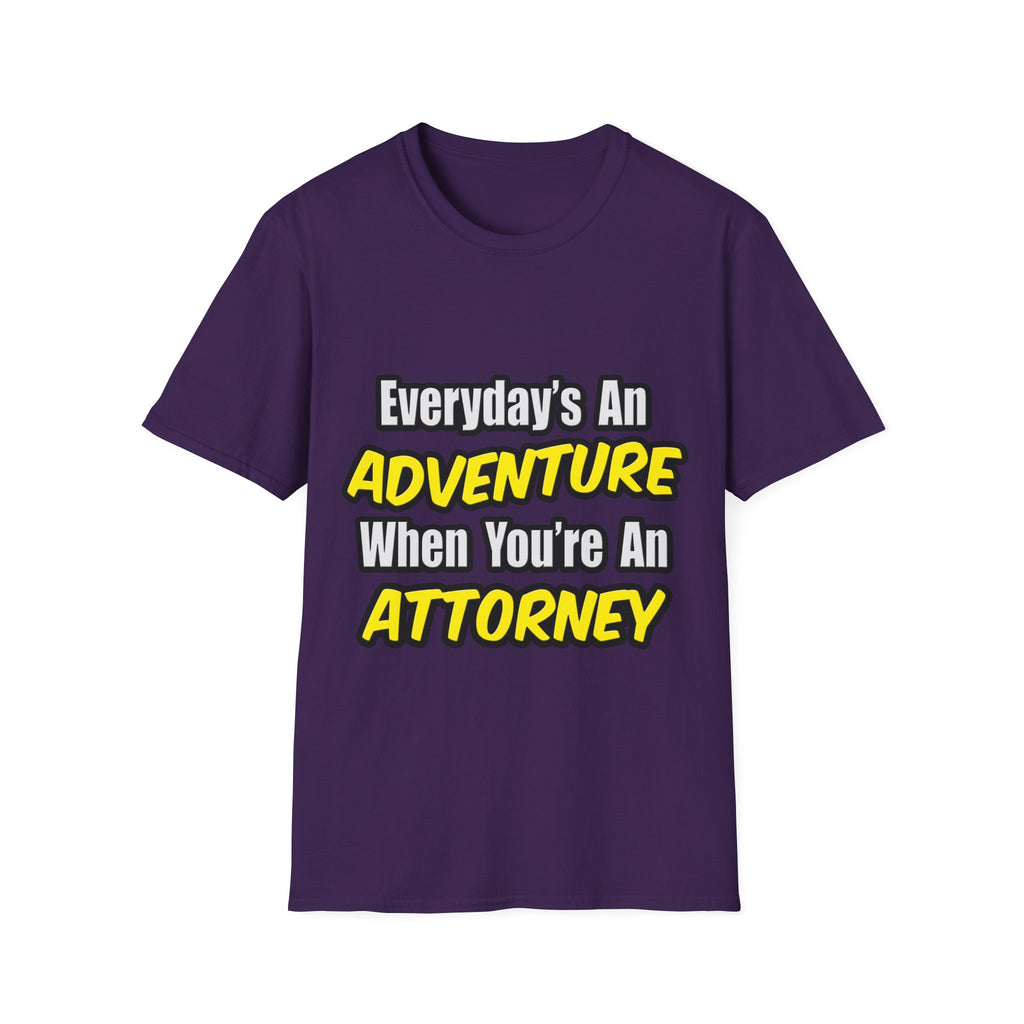 Everyday's An Adventure...Attorney - Unisex Softstyle T-Shirt