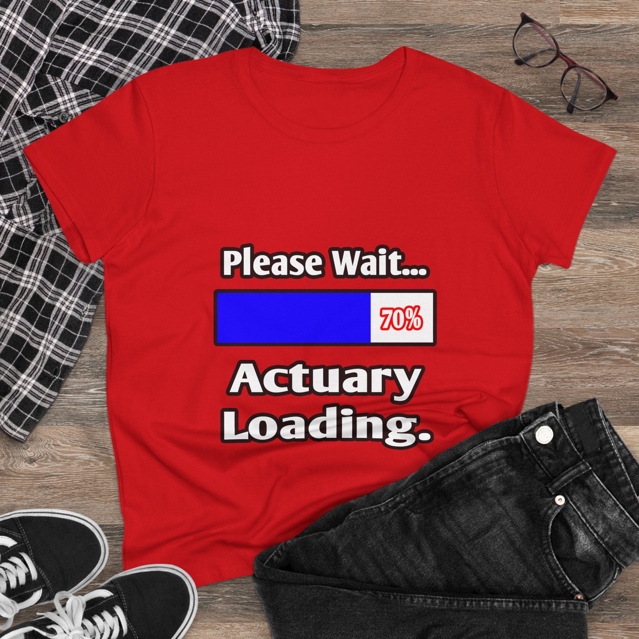Please Wait...Actuary Loading - Women's Midweight Cotton Tee
