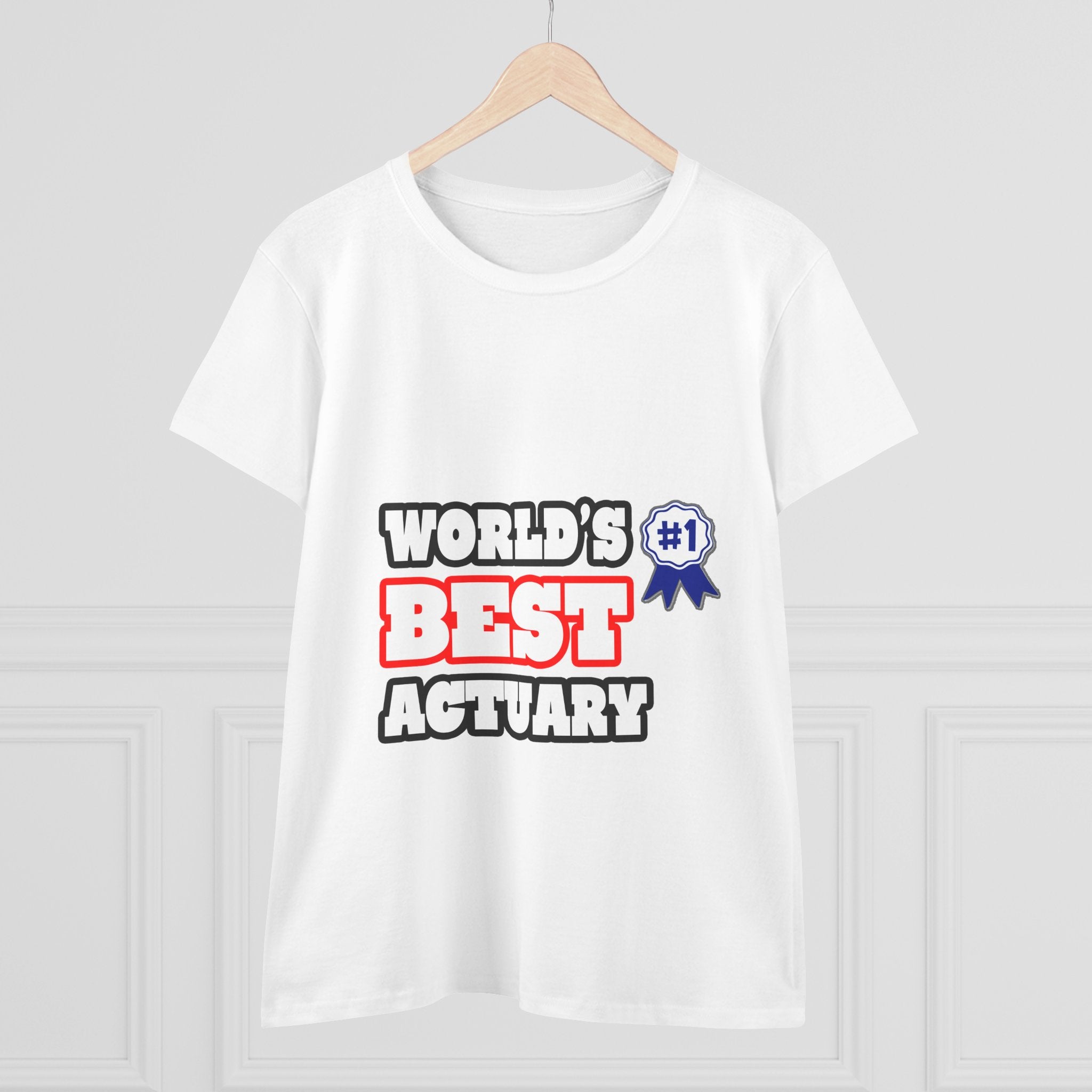World's Best Actuary - Women's Midweight Cotton Tee
