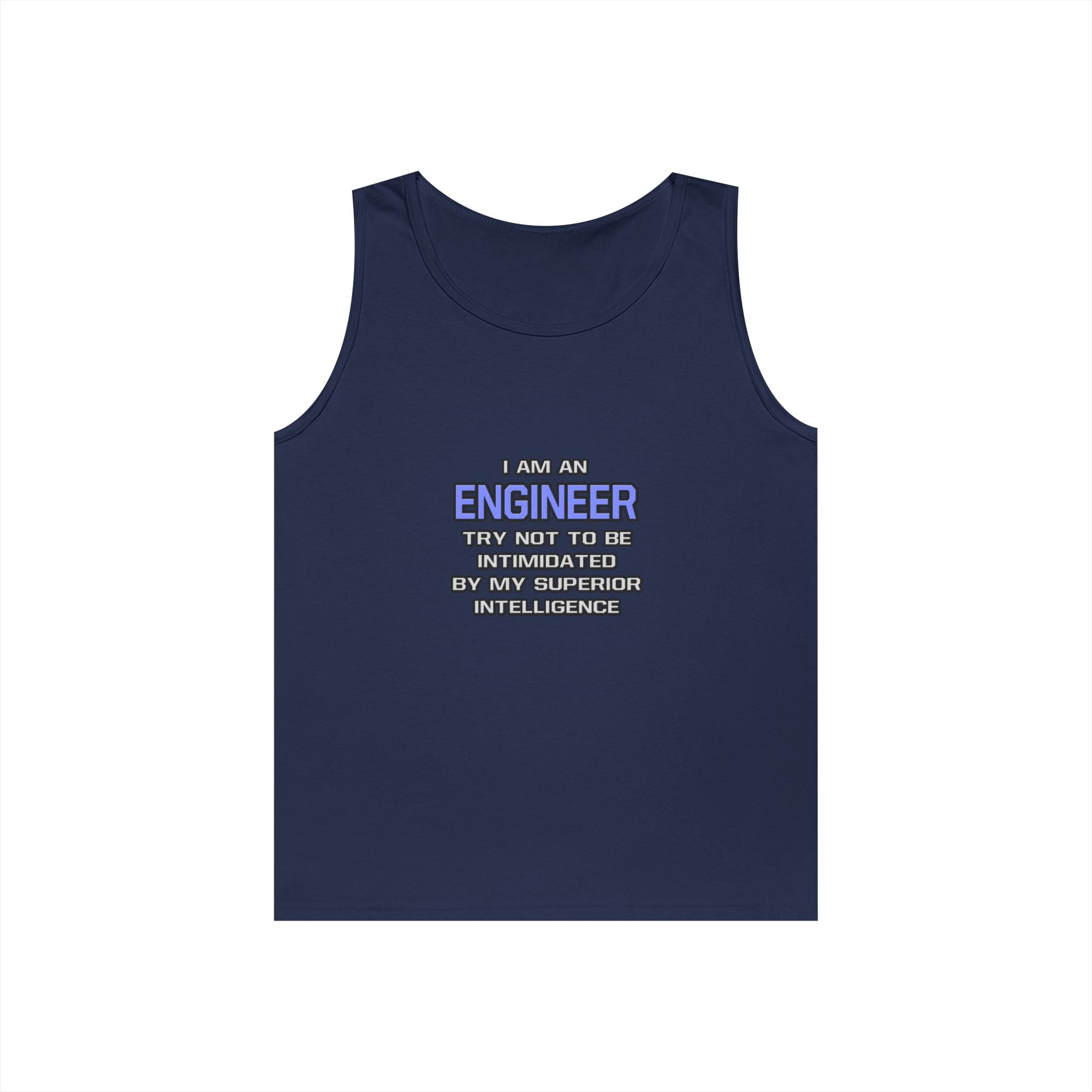 Engineer Joke ... Superior Intelligence - Unisex Heavy Cotton Tank Top