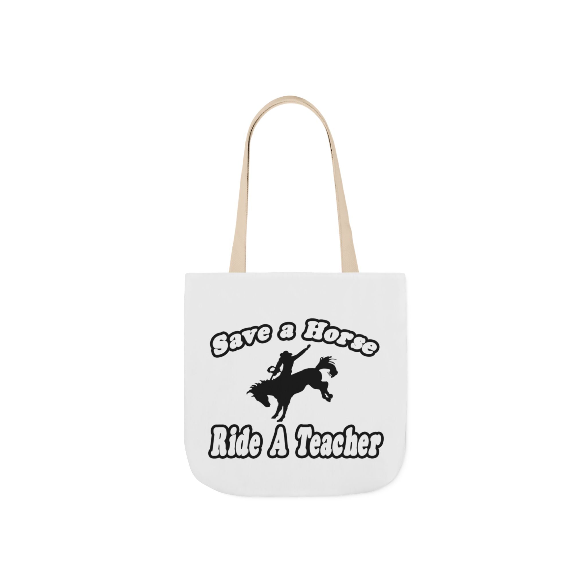 save horse ride teacher - Canvas Tote Bag, 5-Color Straps