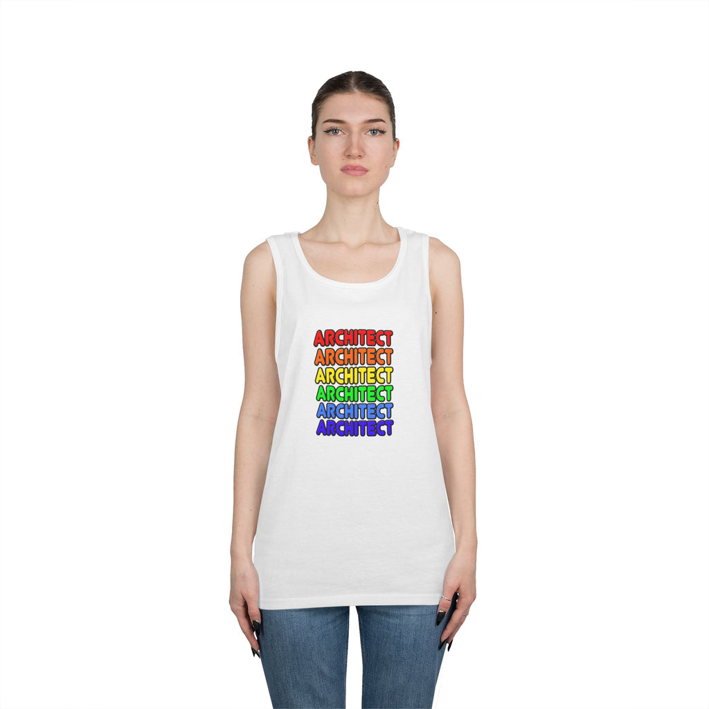 Rainbow Architect - Unisex Heavy Cotton Tank Top