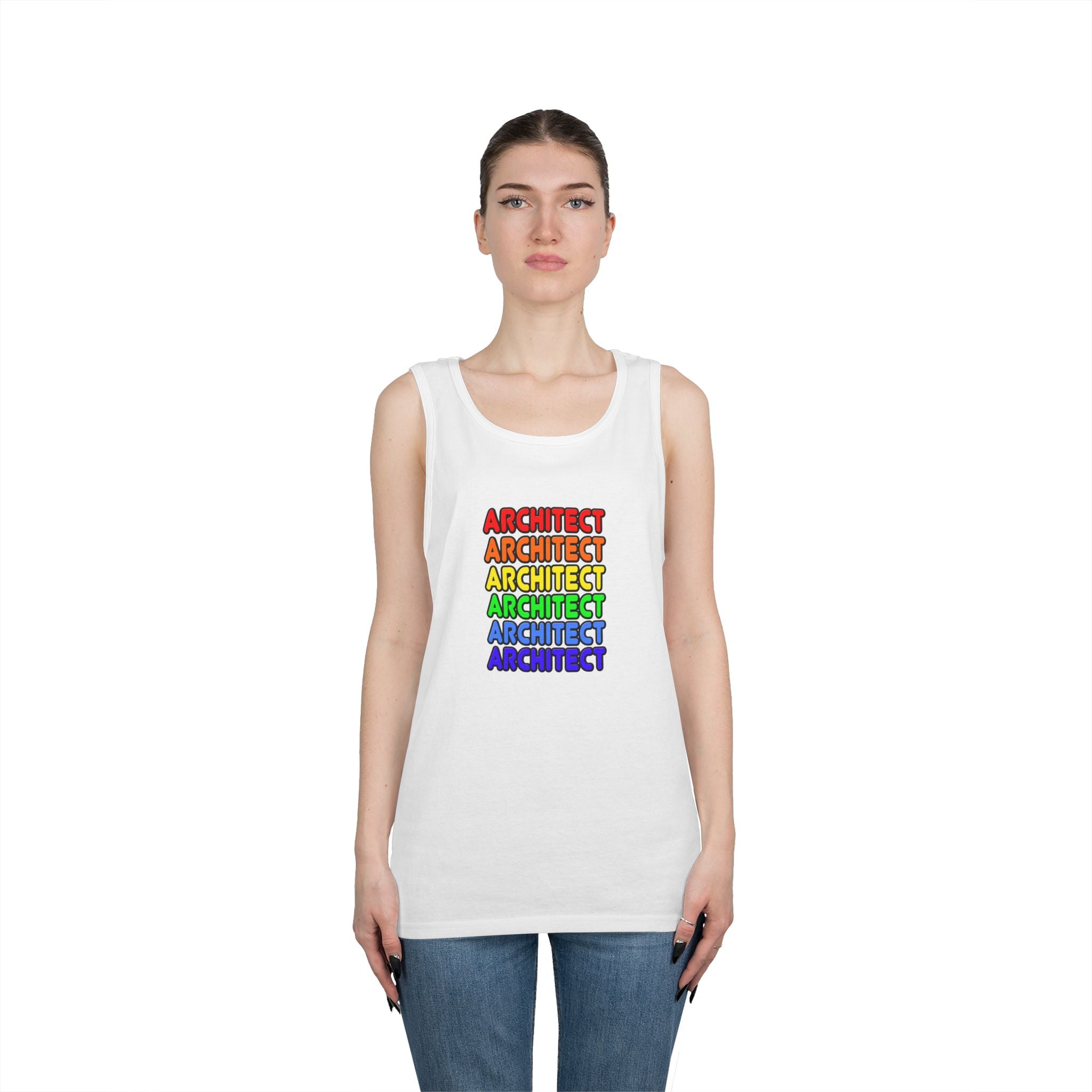 Rainbow Architect - Unisex Heavy Cotton Tank Top