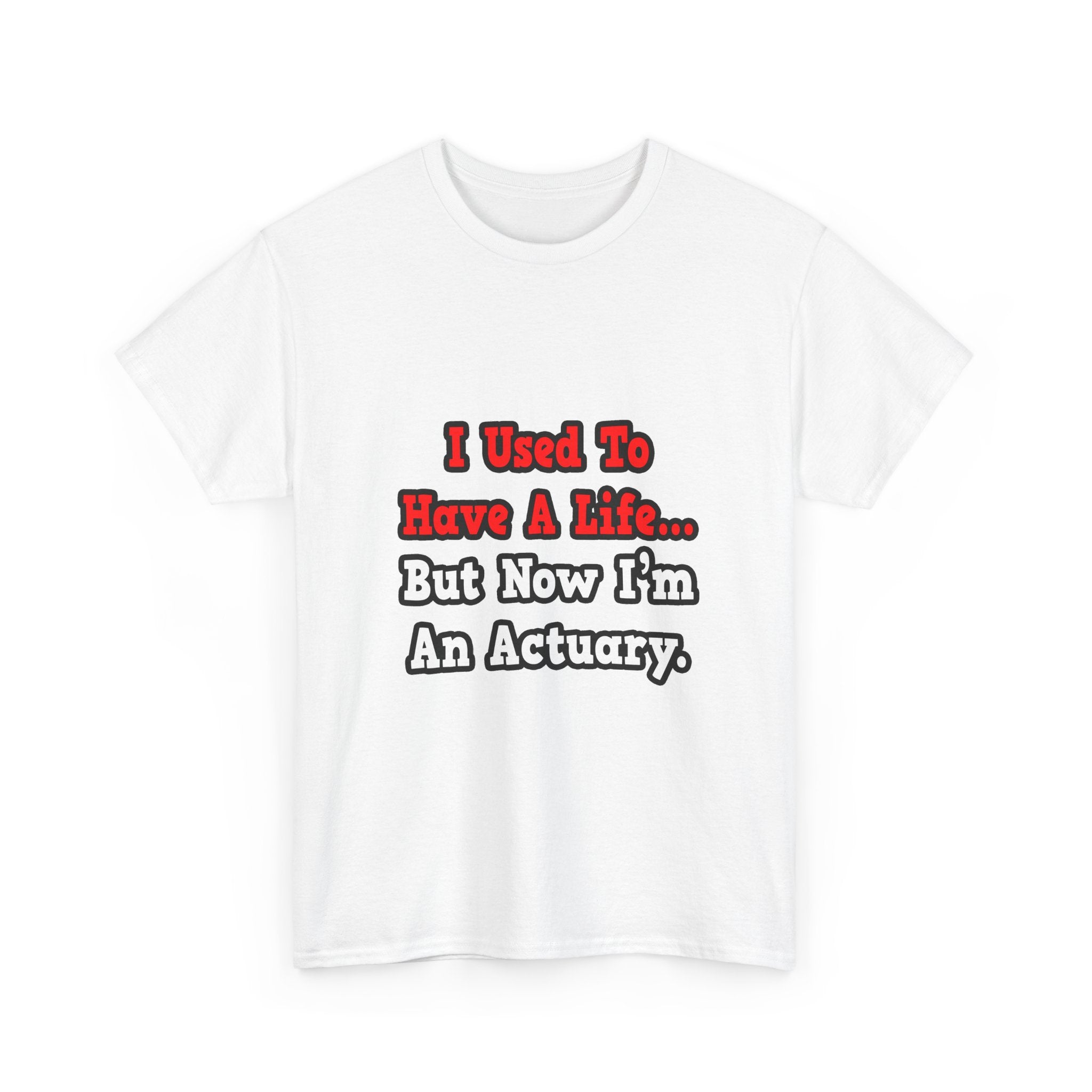 I Used to Have a Life...Actuary - Unisex Heavy Cotton Tee