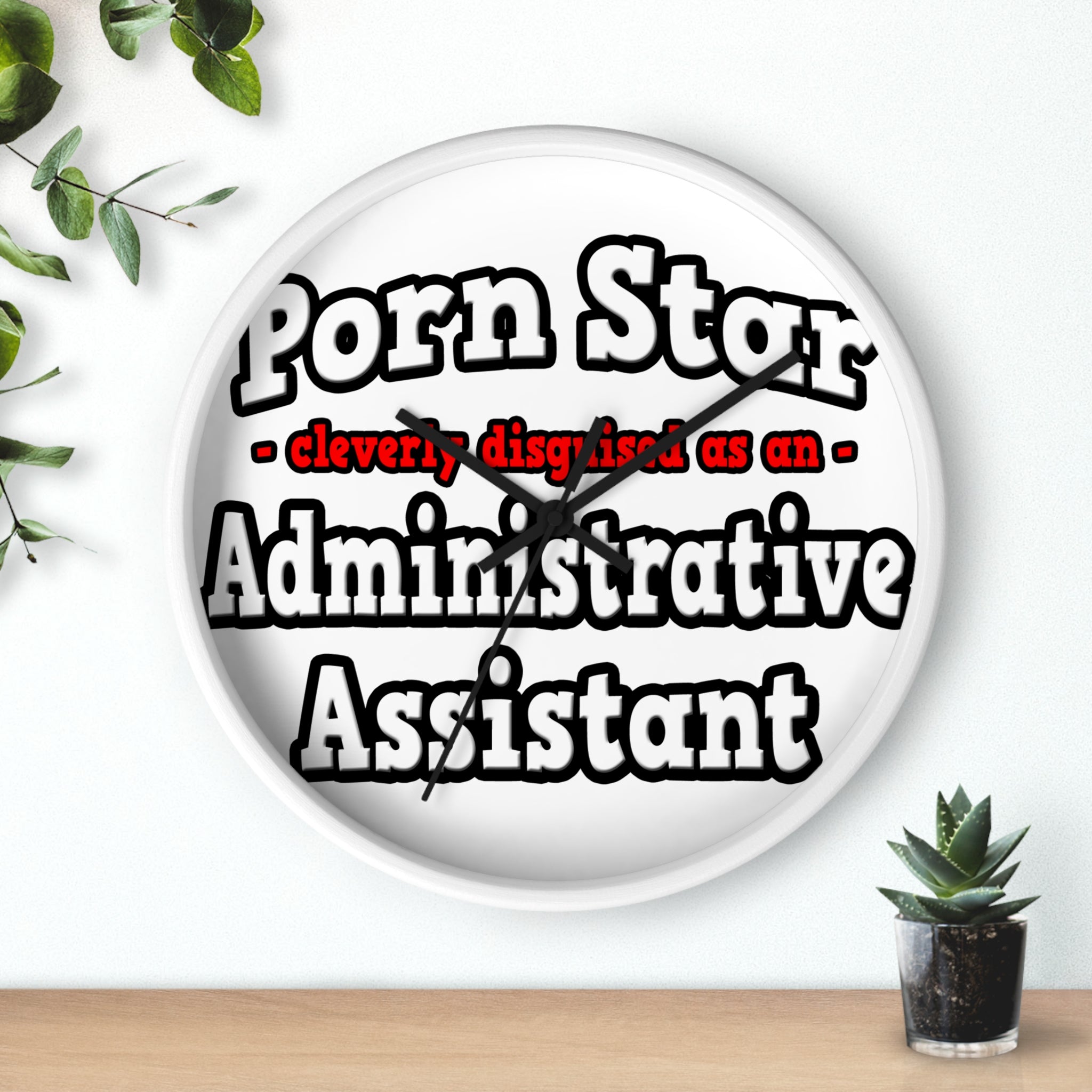 Porn Star...Administrative Assistant - Wall Clock