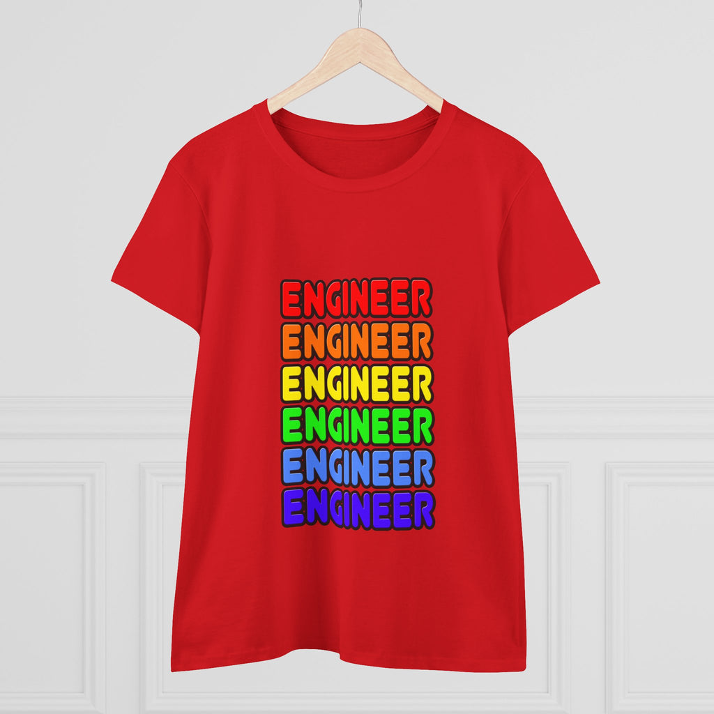 Rainbow Engineer - Women's Midweight Cotton Tee