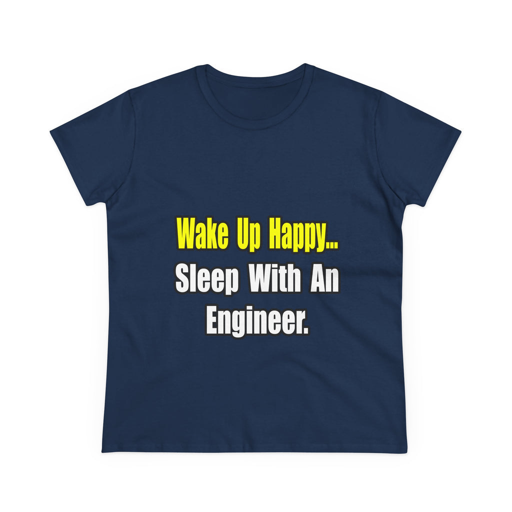 Sleep With Engineer - Women's Midweight Cotton Tee