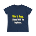 Sleep With Engineer - Women's Midweight Cotton Tee