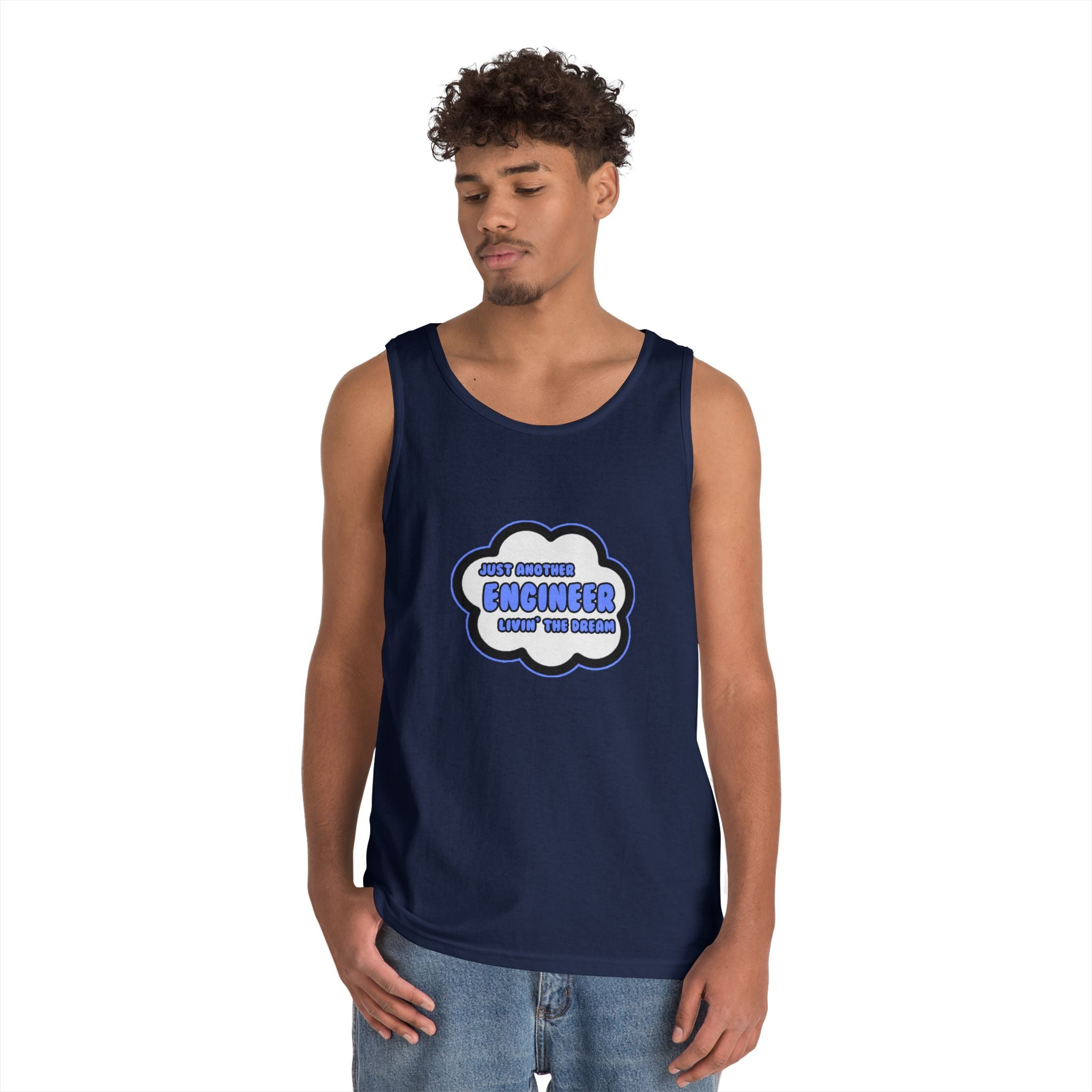 Engineer .. Livin' The Dream - Unisex Heavy Cotton Tank Top
