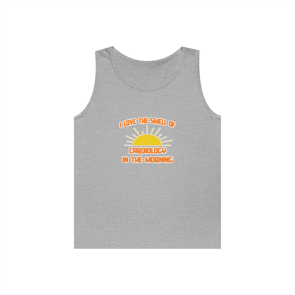 Smell of Cardiology in the Morning - Unisex Heavy Cotton Tank Top