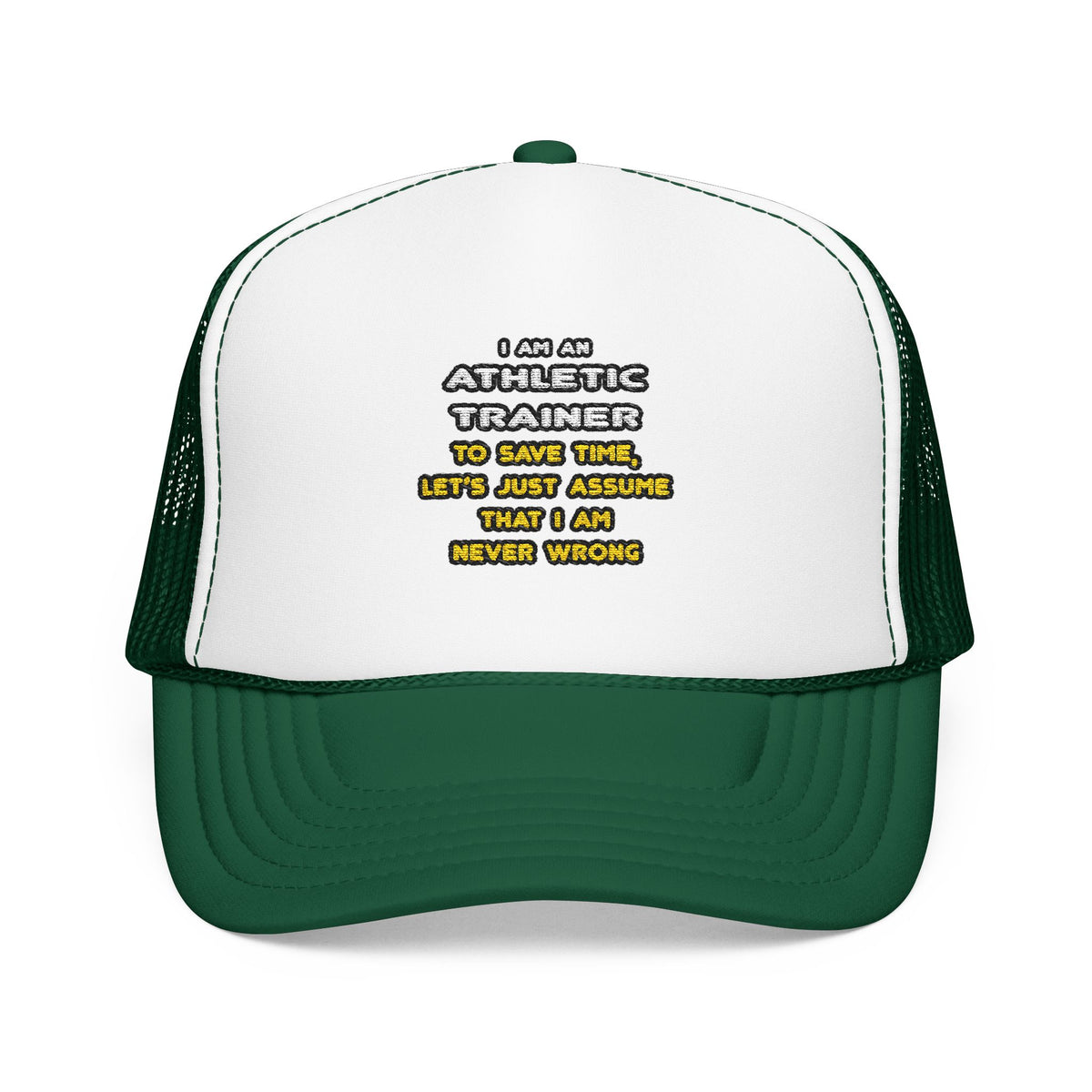 Funny Athletic Trainer T Shirts - Foam Trucker Hat