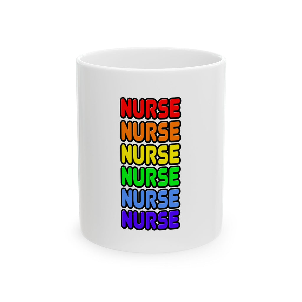 Rainbow Nurse - Ceramic Mug, (11oz, 15oz)
