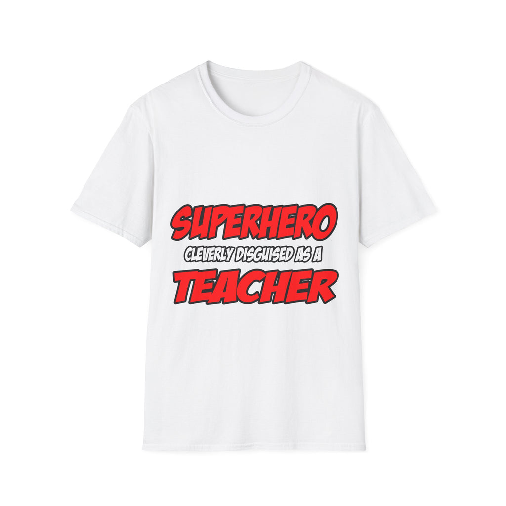 Superhero...Teacher - Unisex Softstyle T-Shirt