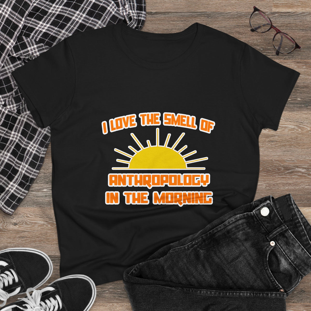 Smell of Anthropology in the Morning - Women's Midweight Cotton Tee