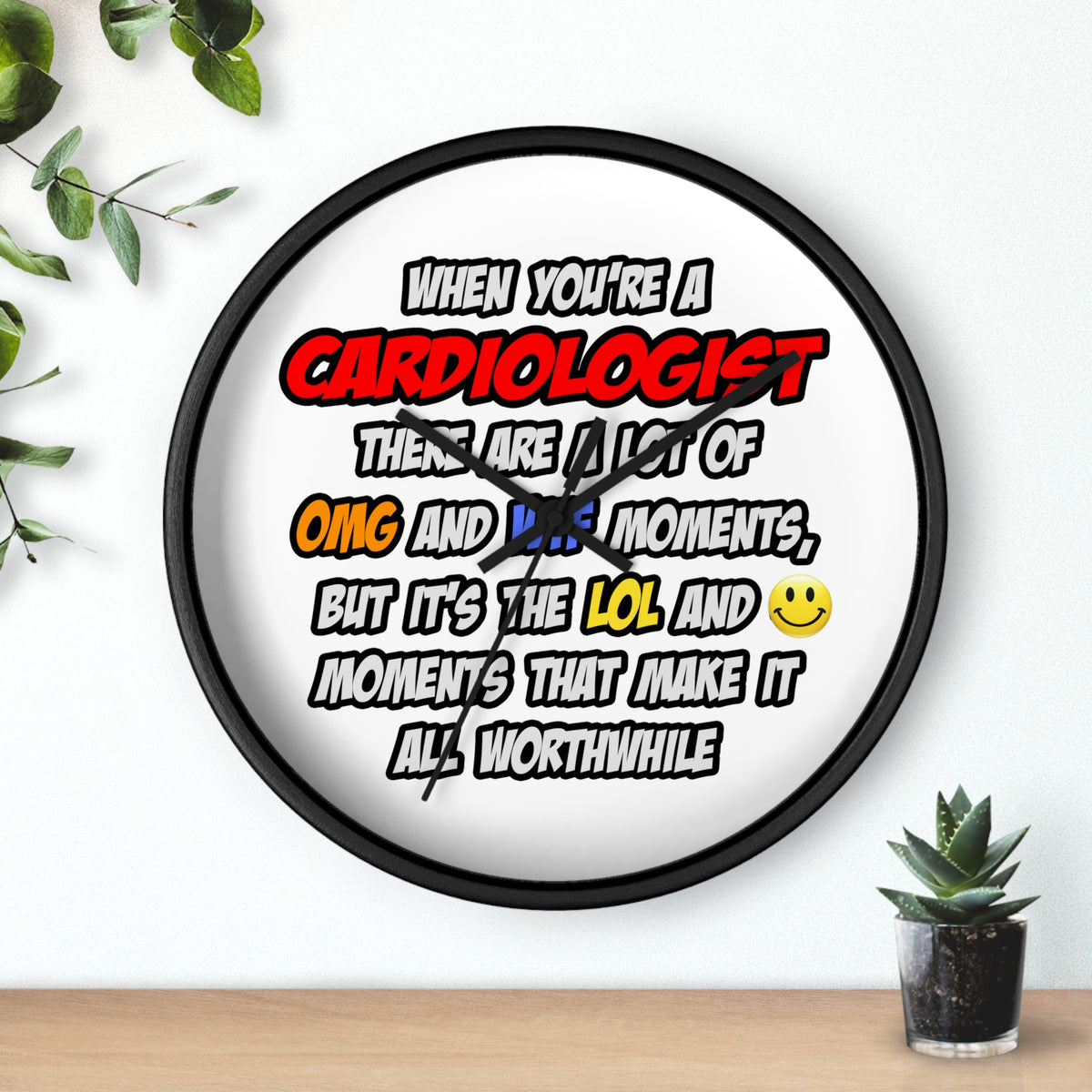 Cardiologist .. OMG WTF LOL - Wall Clock