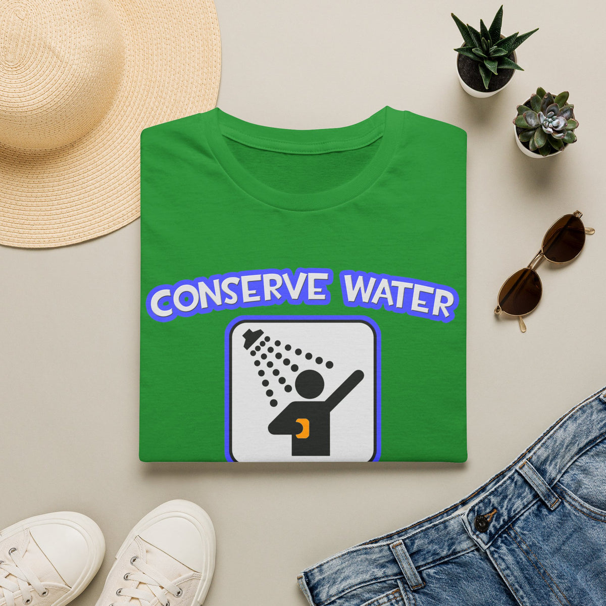 Conserve Water .. Shower With a Acupuncturist - Unisex Softstyle T-Shirt