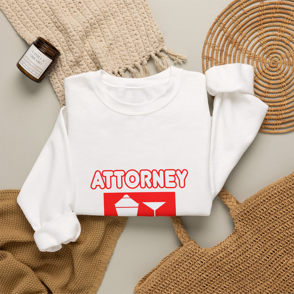 Attorney...Will Work For Cocktails - Unisex Heavy Blend™ Crewneck Sweatshirt