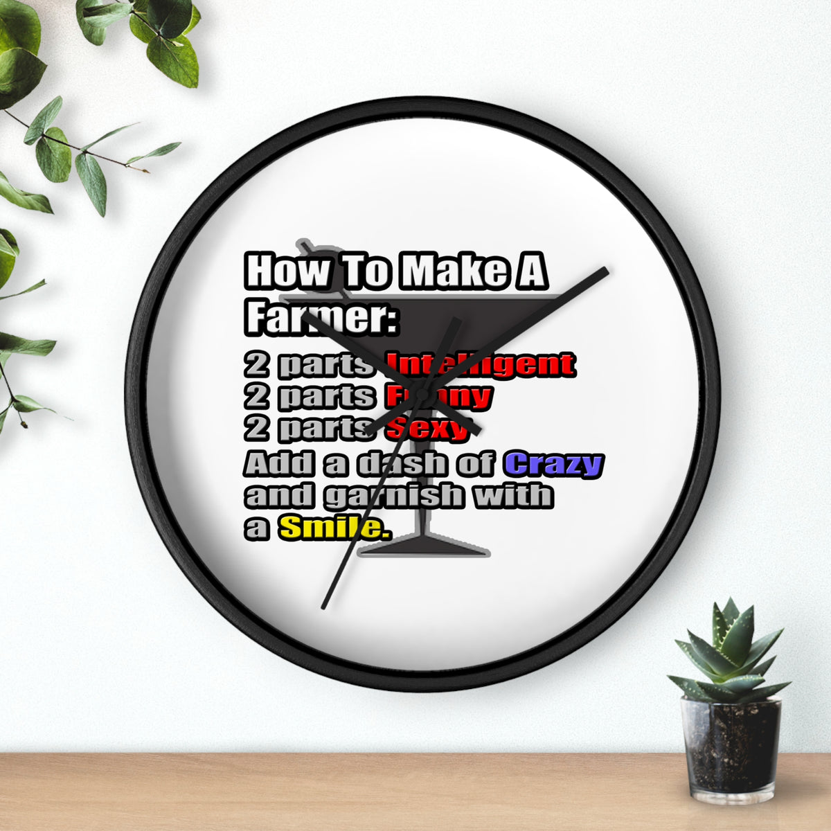 How To Make a Farmer - Wall Clock