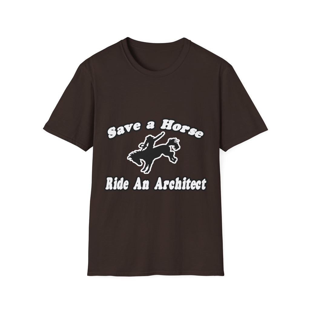 Save Horse, Ride Architect - Unisex Softstyle T-Shirt