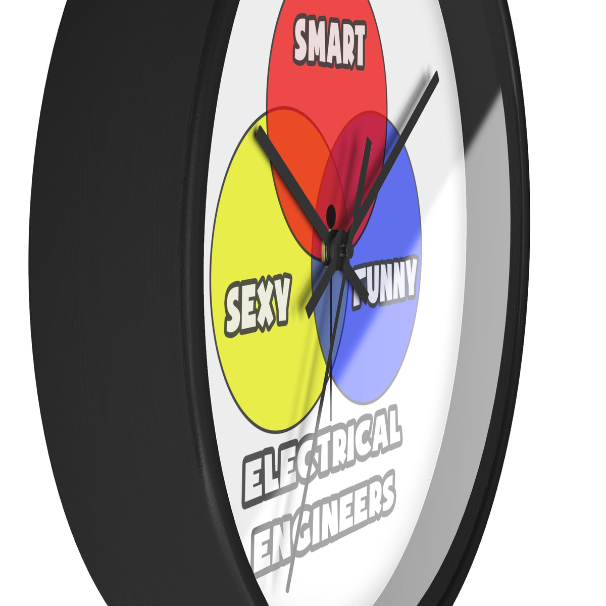 Venn Diagram .. Electrical Engineers - Wall Clock
