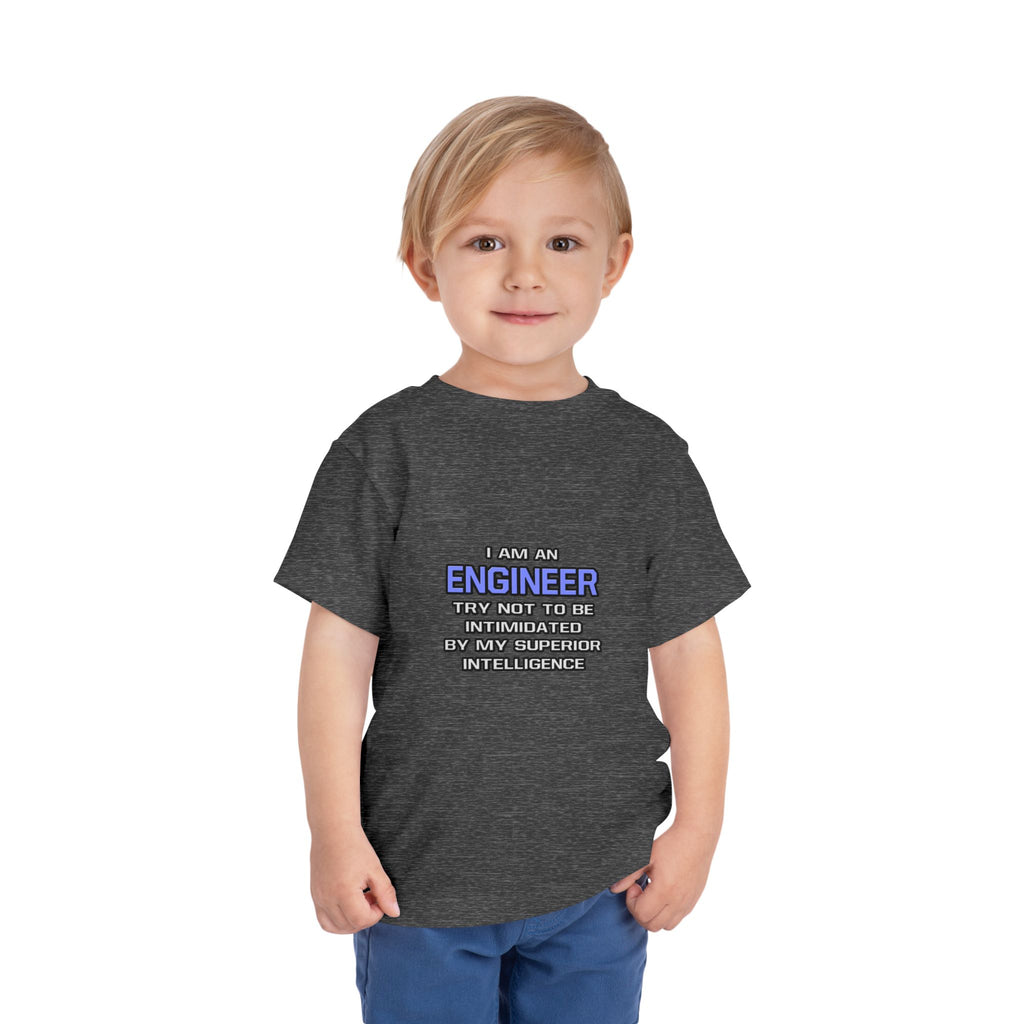 Engineer Joke ... Superior Intelligence - Toddler Short Sleeve Tee